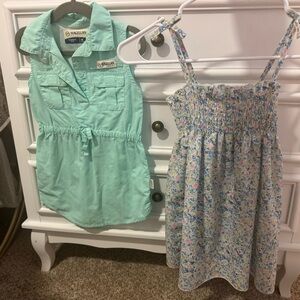 Magellan Mint Green Sleeveless dress and strap floral dress